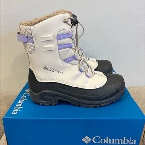 Columbia Bugaboot Celsius Boots Kids NWB Fawn/Frosted Purple Size 6